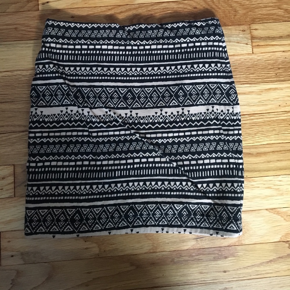 Aztec bodycon skirt