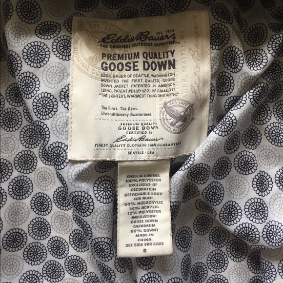 Brown Eddie Bauer down jacket - Picture 3 of 4