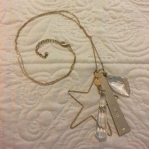 Gold "WISH on a star" necklace