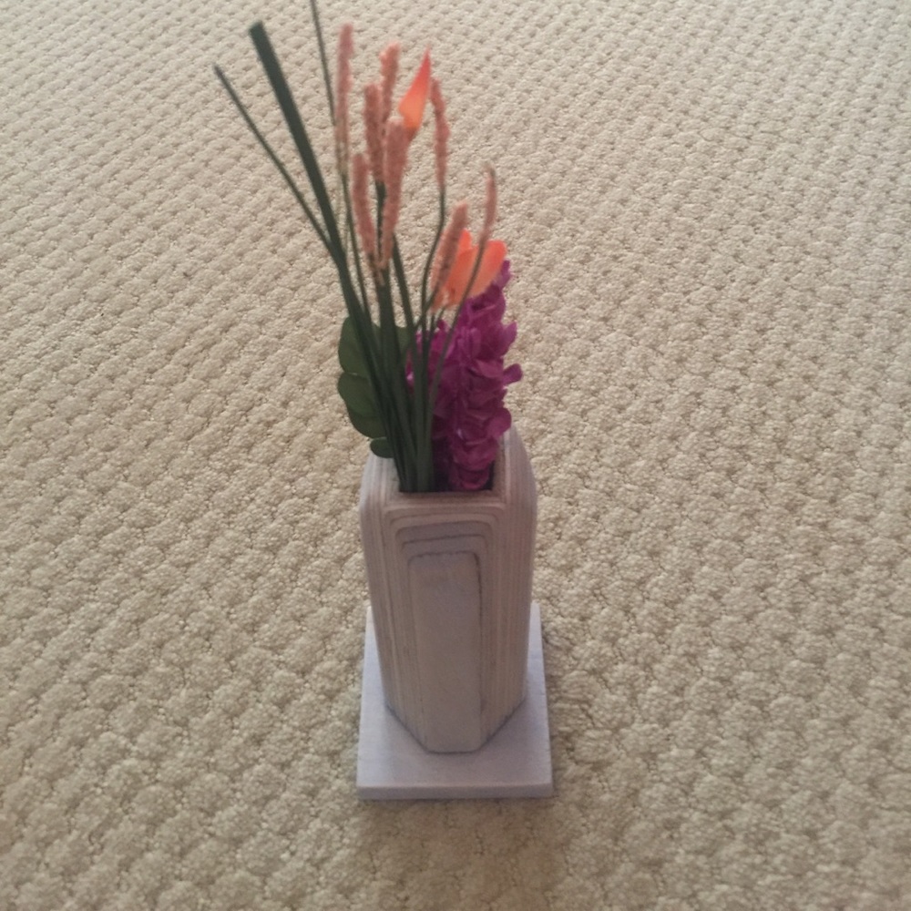 Fake Flower Boquet with Vase