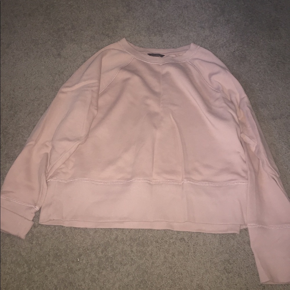 banana republic rose color crew neck
