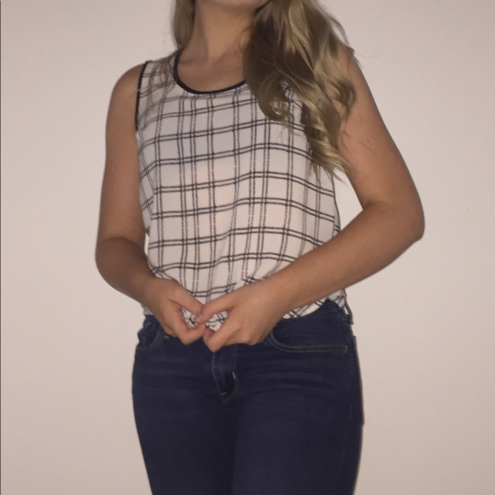 Cream and Black Shirt