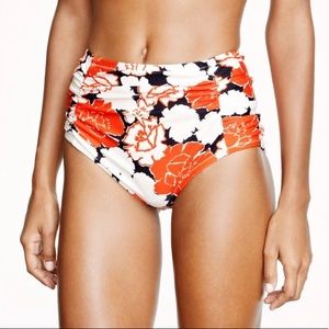 J.Crew Ratti Floral High Waisted bikini bottom