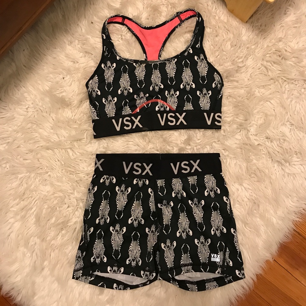 VICTORIA SECRET SPORTS BRA AND SHORTS SET