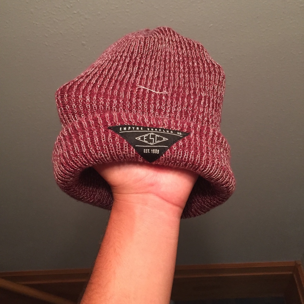 red beanie