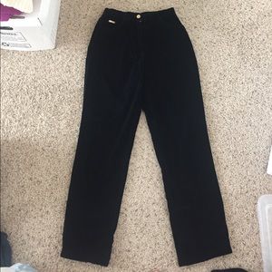 Black velvet St. John sport pants