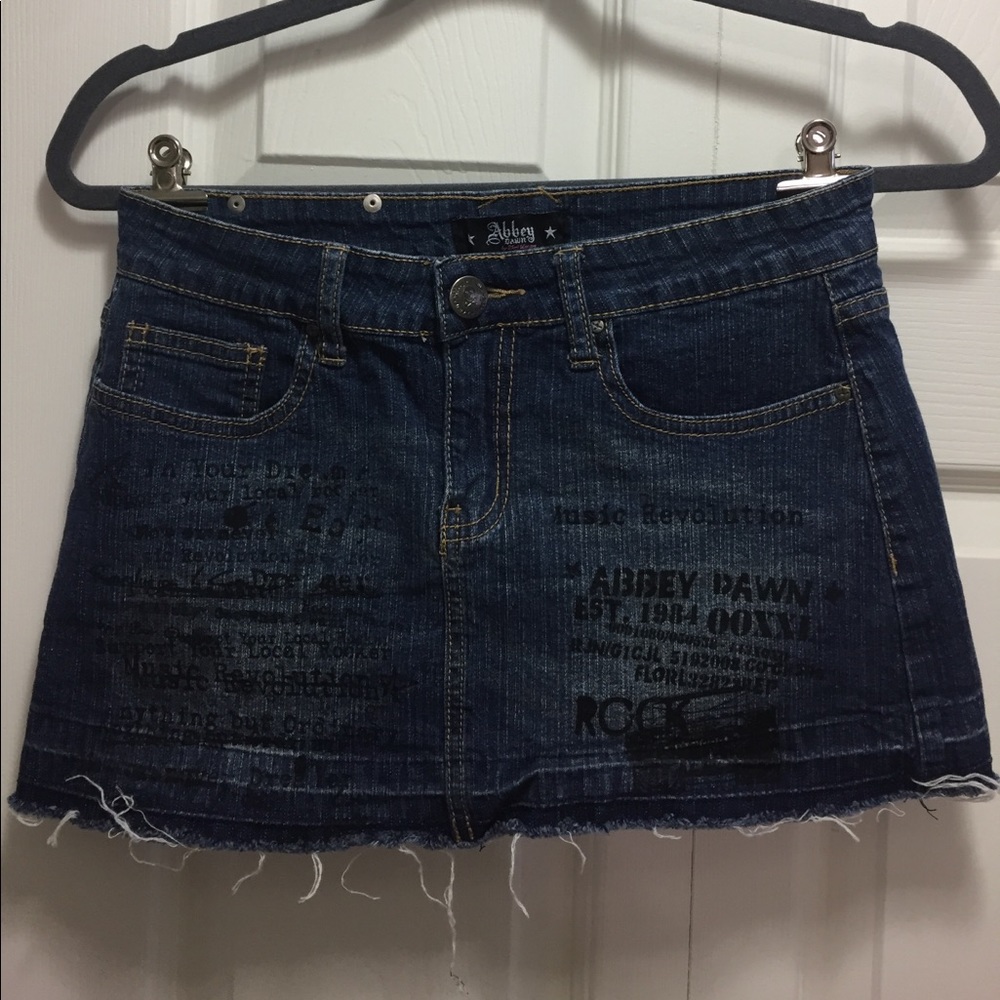 Abbey Dawn jean skirt