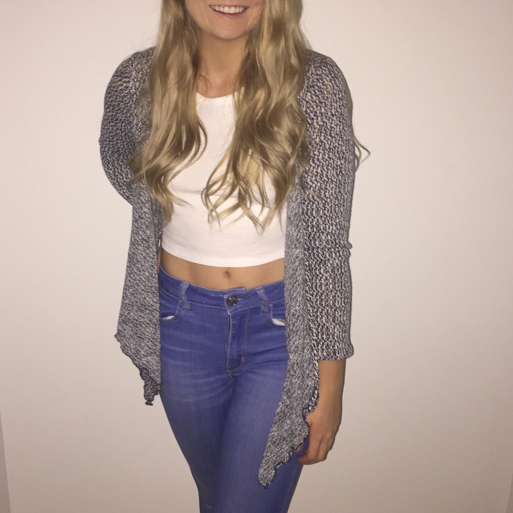 Cropped Knit Cardigan
