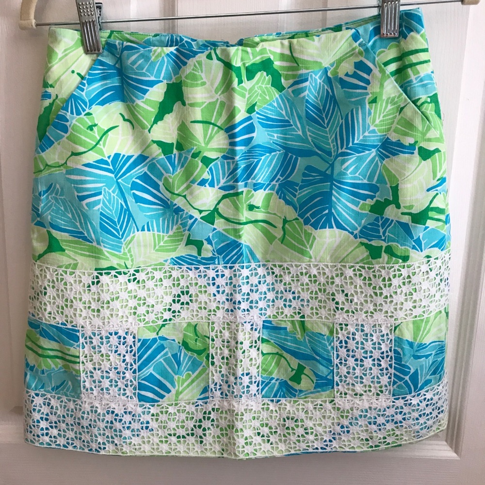 Lilly Pulitzer Hidden Alligator Lace Skirt