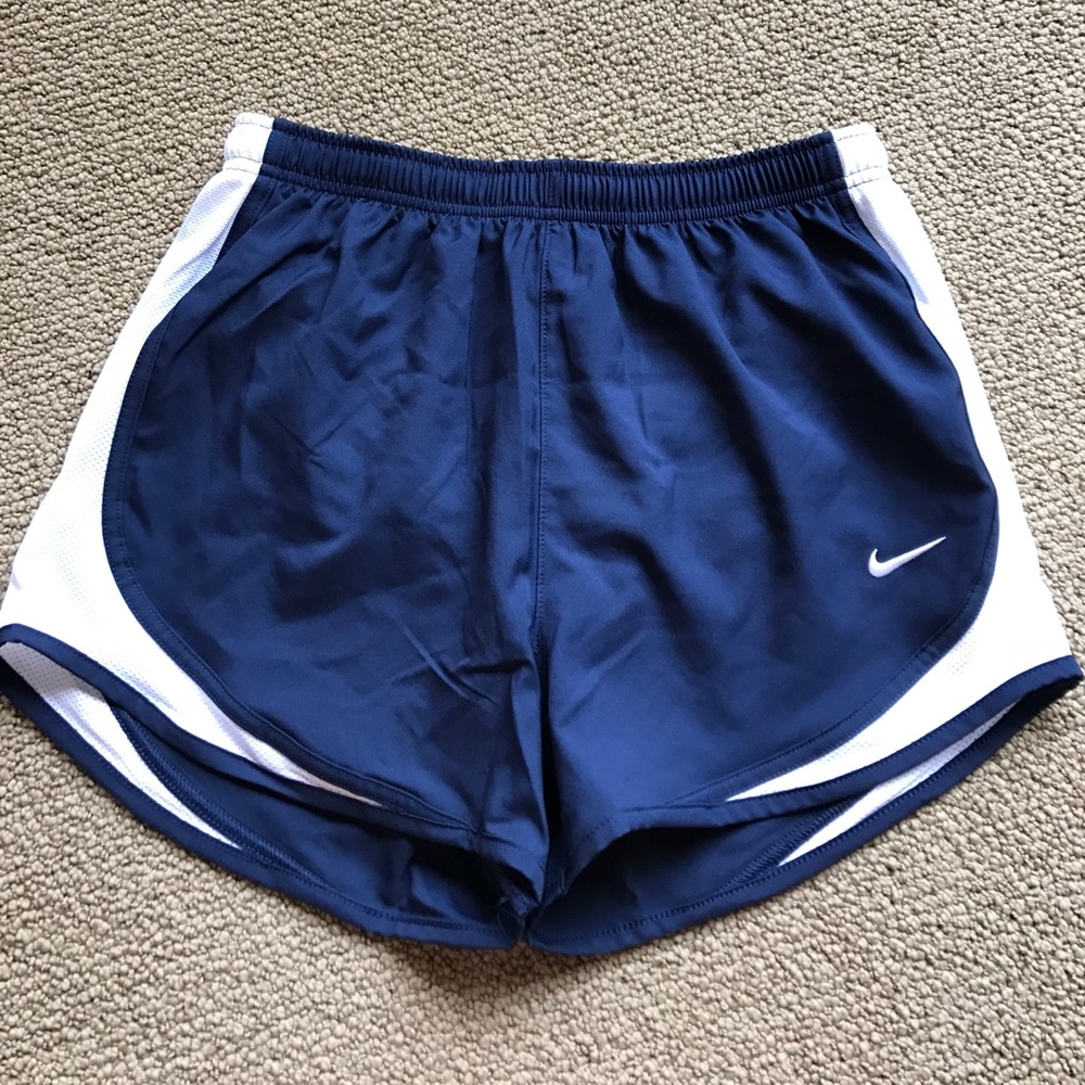 Navy nike running shorts!