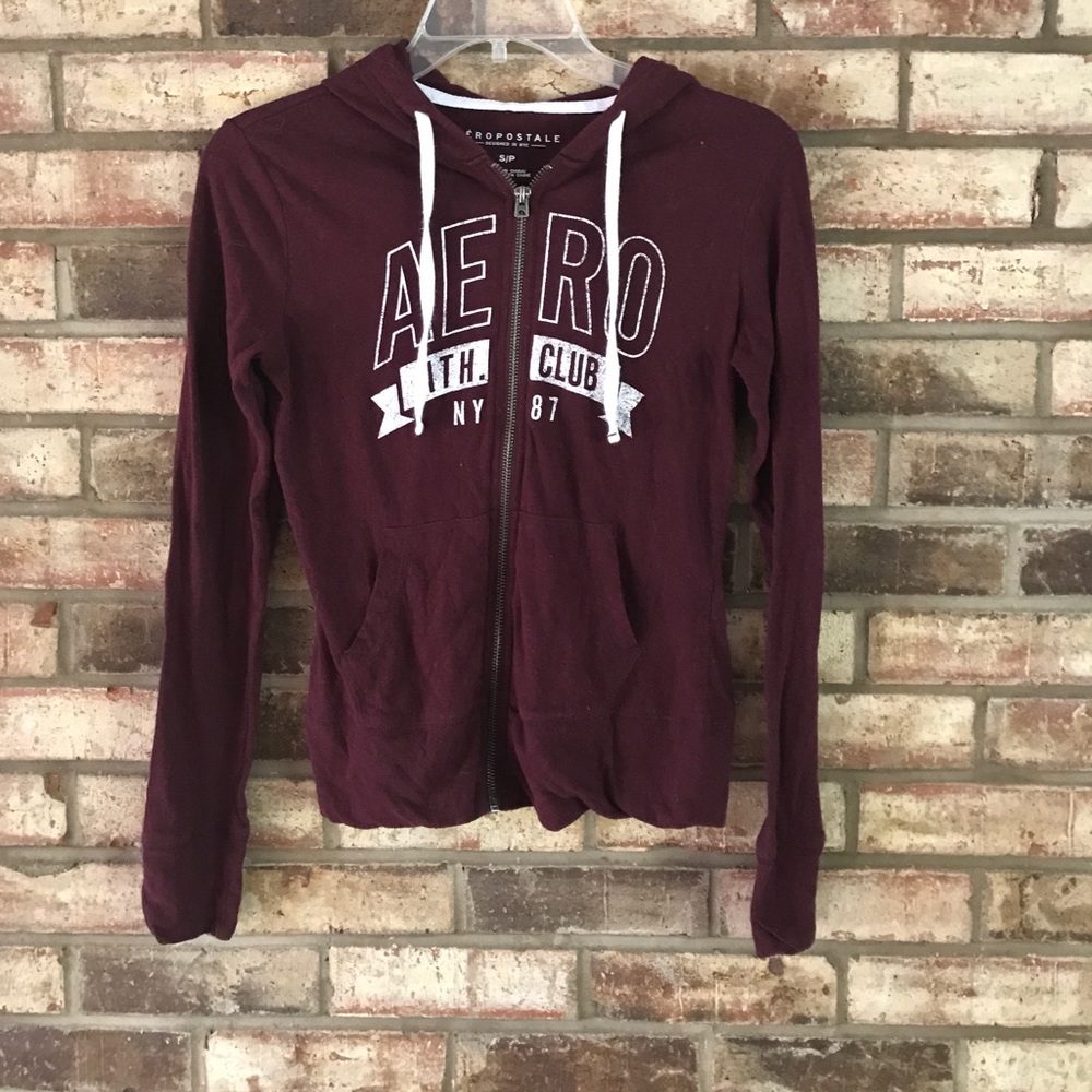 Aeropostale maroon/burgundy sweater - Picture 1 of 3