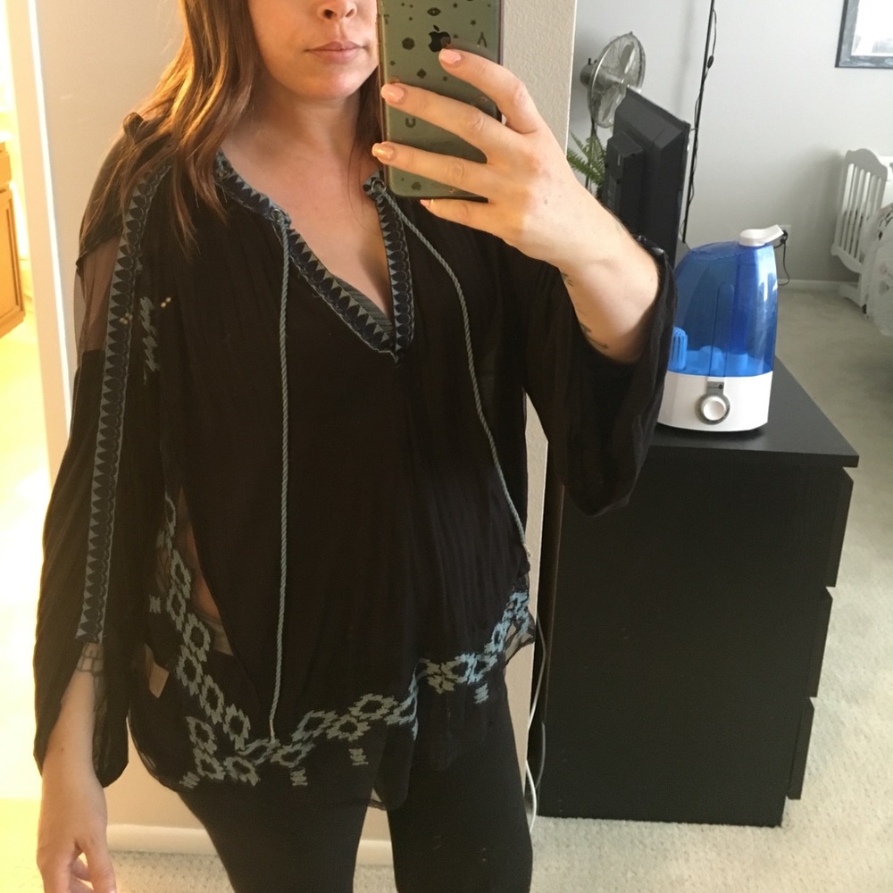 Free people top blouse XS