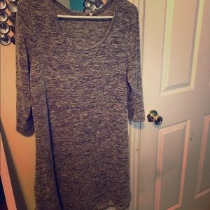 A Grey knit dress