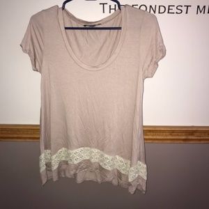 Tillys crochet inset shirt