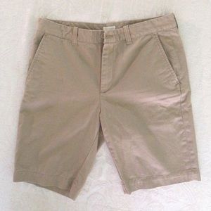 Boys flat front J Crew khaki shorts