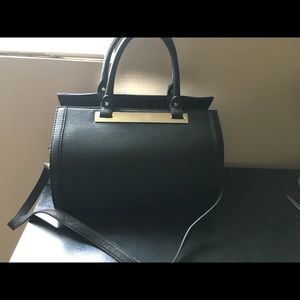 Black on black tote.