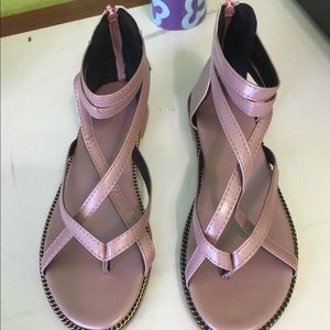 Mauve pink sandals