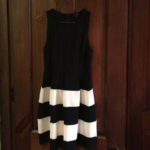 Le Bisou Black and White Dress