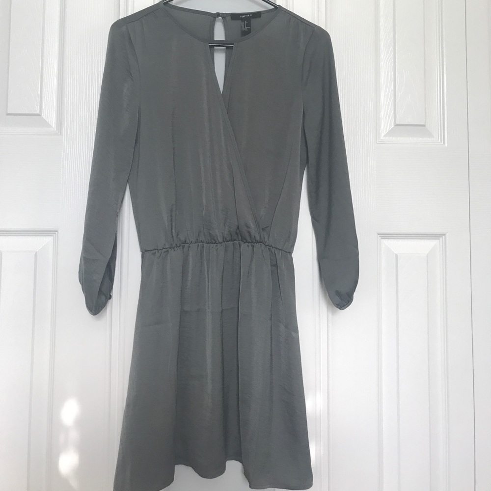 Army green forever 21 dress
