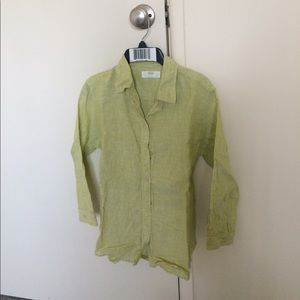 Uniqlo 3/4 Sleeve Linen Shirt, S