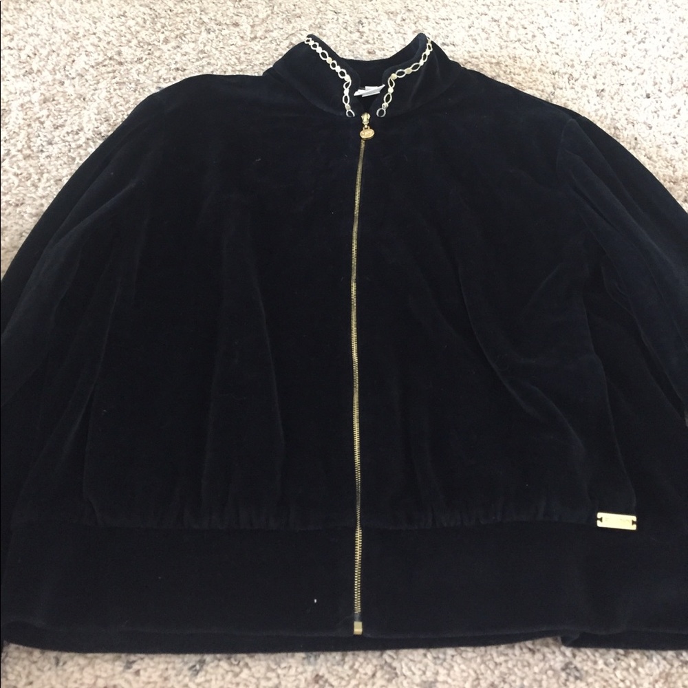 St. John Sport Velour Track Jacket