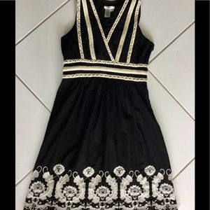 Sophie Max Black Embroidered sundress