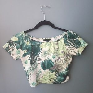 Forever 21 Jungle Print Crop Top