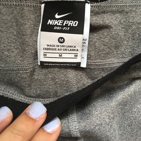 Grey  Full Length Nike Pros - Picture 3 of 3