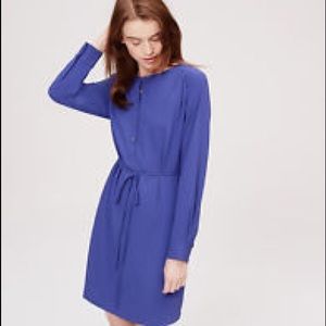 LOFT Blue Shirtdress