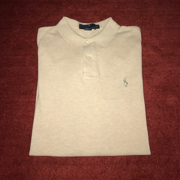 Polo Ralph Lauren Other - Polo by Ralph Lauren SS beige shirt sz L