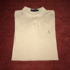 Polo by Ralph Lauren SS beige shirt sz L