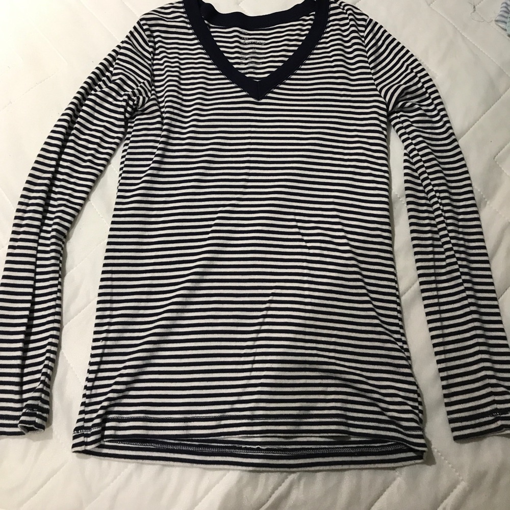 Women's navy and white long sleeve size m