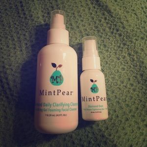 Mint Pear Diamond Cleanser and Diamond Dust