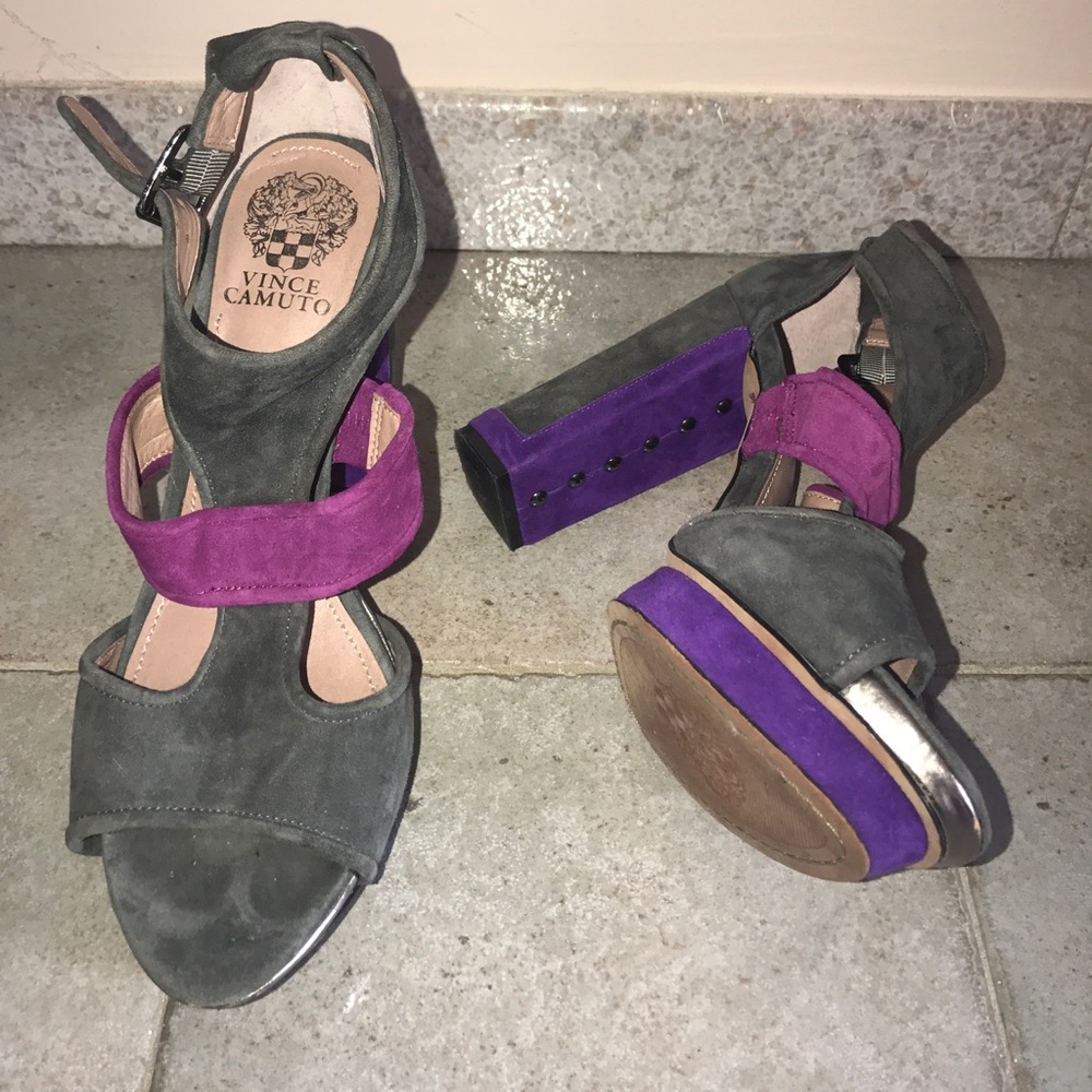 Vince Camuto block heels size 8.5