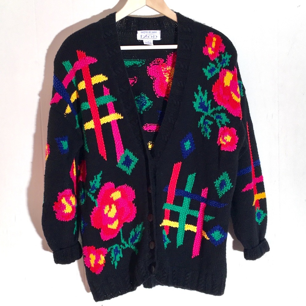 Vintage Izod chunky knit sweater