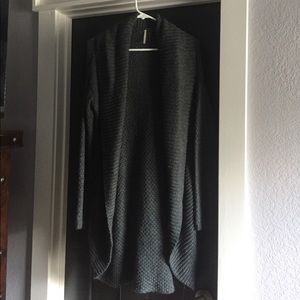 Oversized Charcoal Cardigan