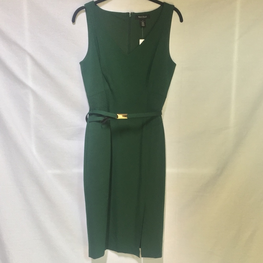 *NWT* Emerald Green WHBM Sheath Dress