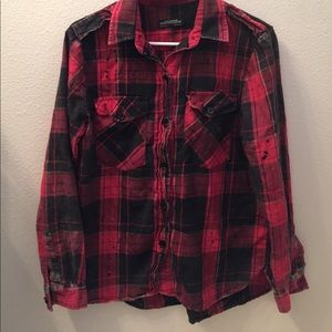 Zara Red and black flannel