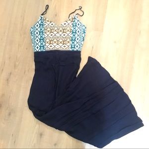 Aztec Navy Blue Maxi