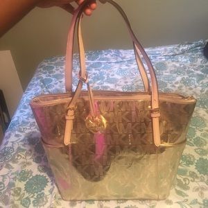 Michael Kors Gold Handbag
