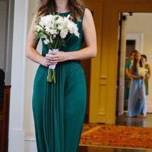 Beautiful emerald green formal gown