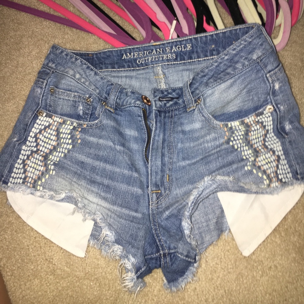 American eagle denim shorts !