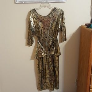 Black and Gold dress