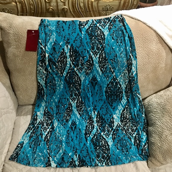 New 212 Collection Multi design Maxi skirt SZ XL - Picture 1 of 2
