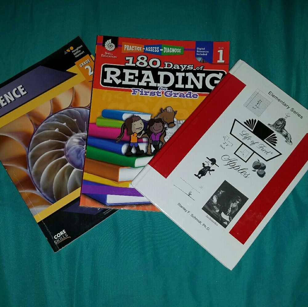 Set of 3 workbooks- 1st and 2nd grade