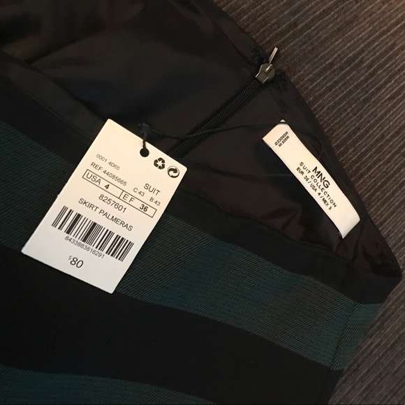 Long striped pencil skirt - Picture 5 of 8