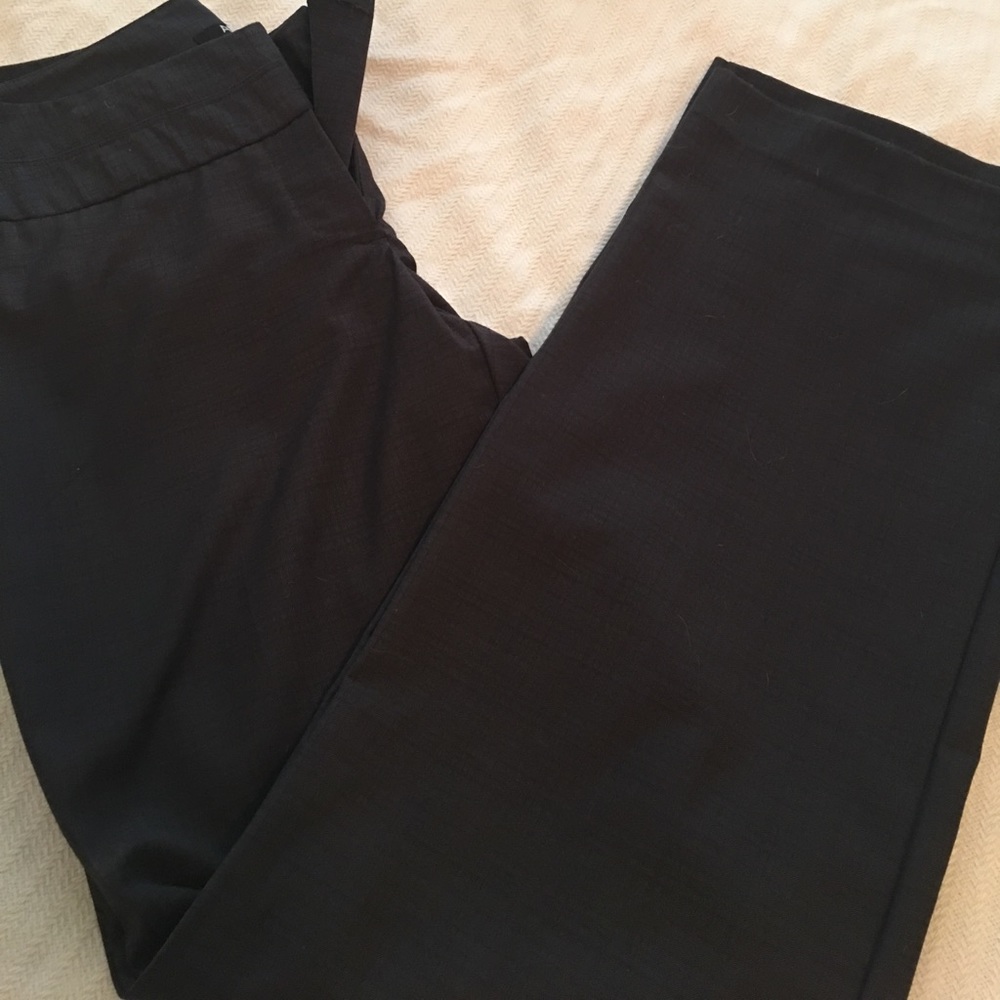 Dark grey lightly textured slacks