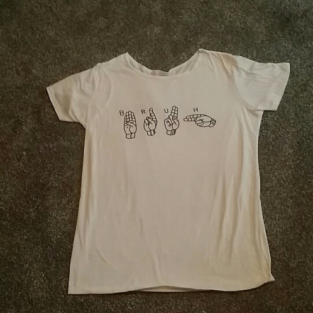 BRUH Sign language tee