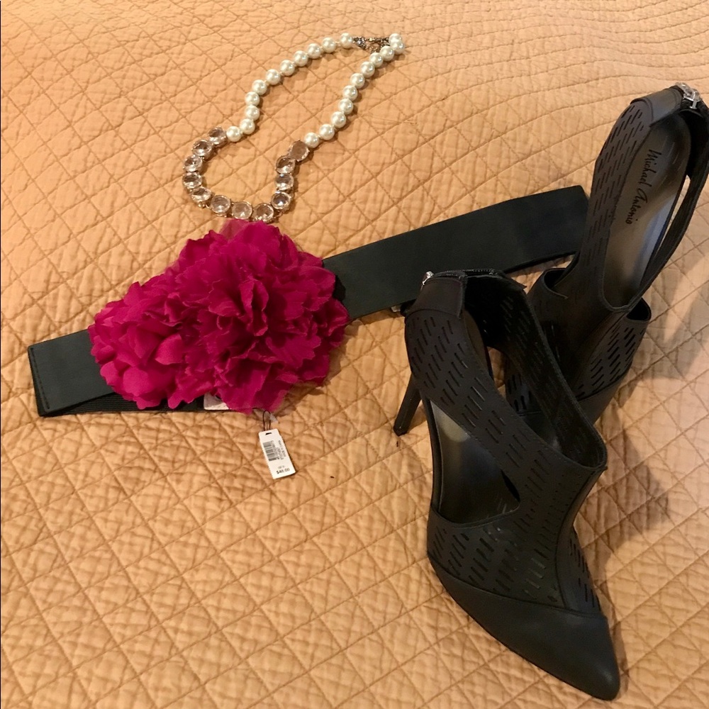 WHBM Floral Accent Belt