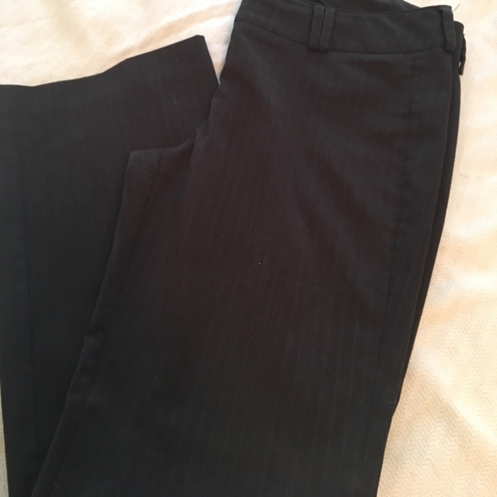 Black pinstripe pant
